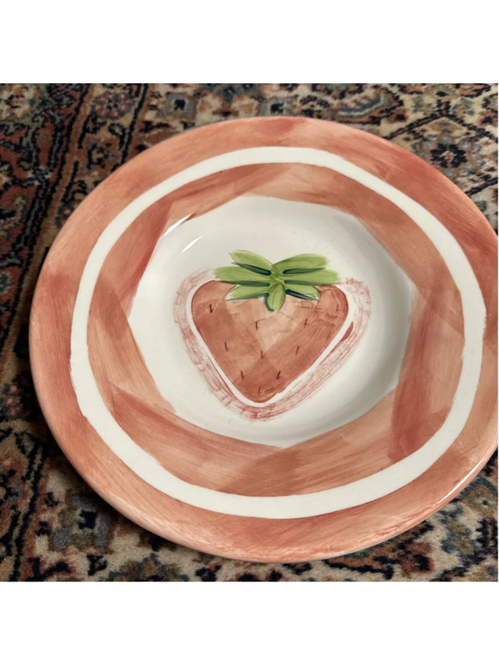 Pottery Barn Salad Bowl Mexican Pottery Strawberry 10” Serving Bowls Set Of 12